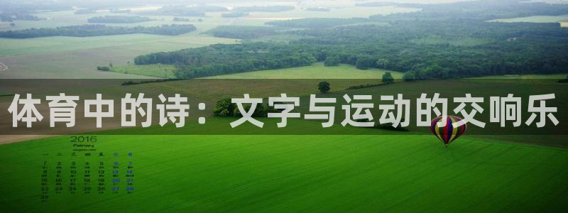 vsport体育官方正版app集团：体育中的诗：文字与运动的