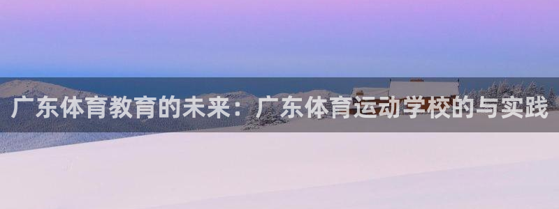 vsport体育官方正版app新能源：广东体育教育的未来：广